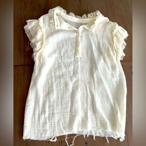 Philosophy di Lorenzo Serafini women lace detail blouse M